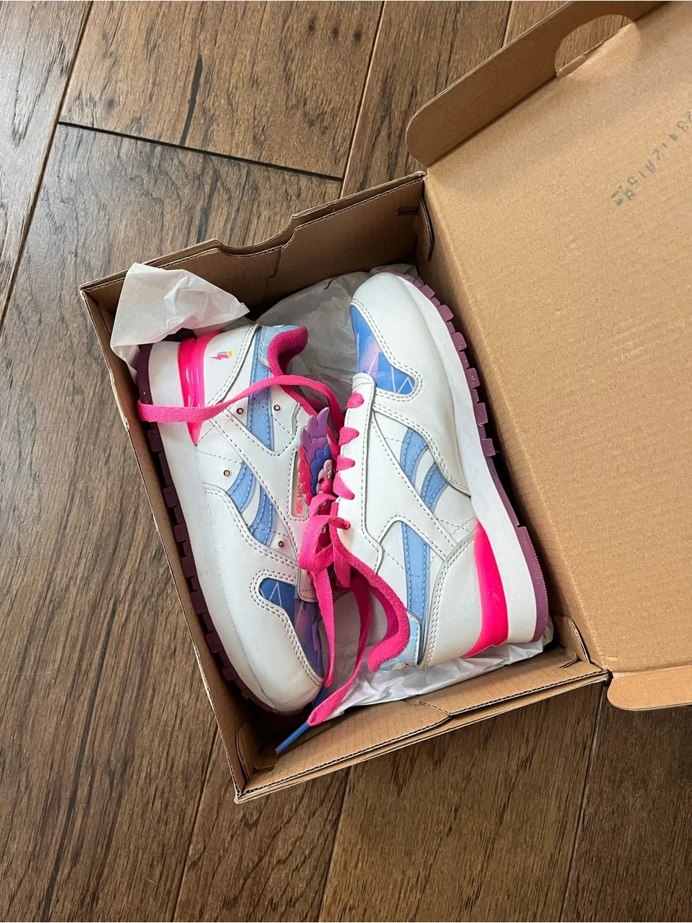 Reebok My Little Pony Zipp Kids Pink and Blue Sneakers - size 11